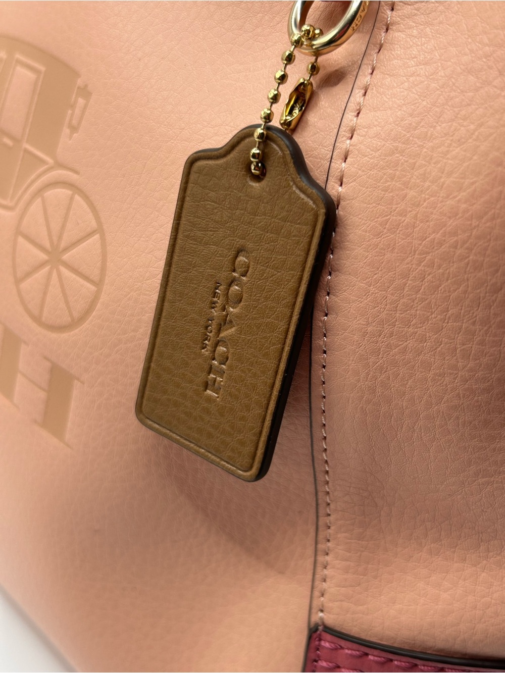 Coach Horse and Carriage Faded Blush Tote - Picture 4 of 11